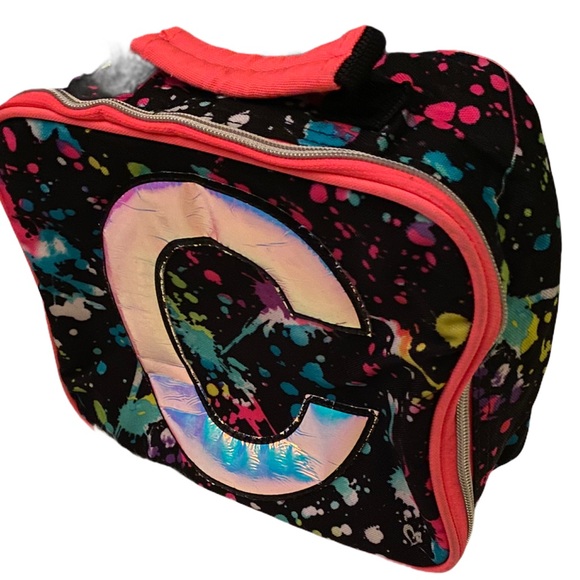 Justice letter C lunch box paint splatter new - Picture 1 of 6